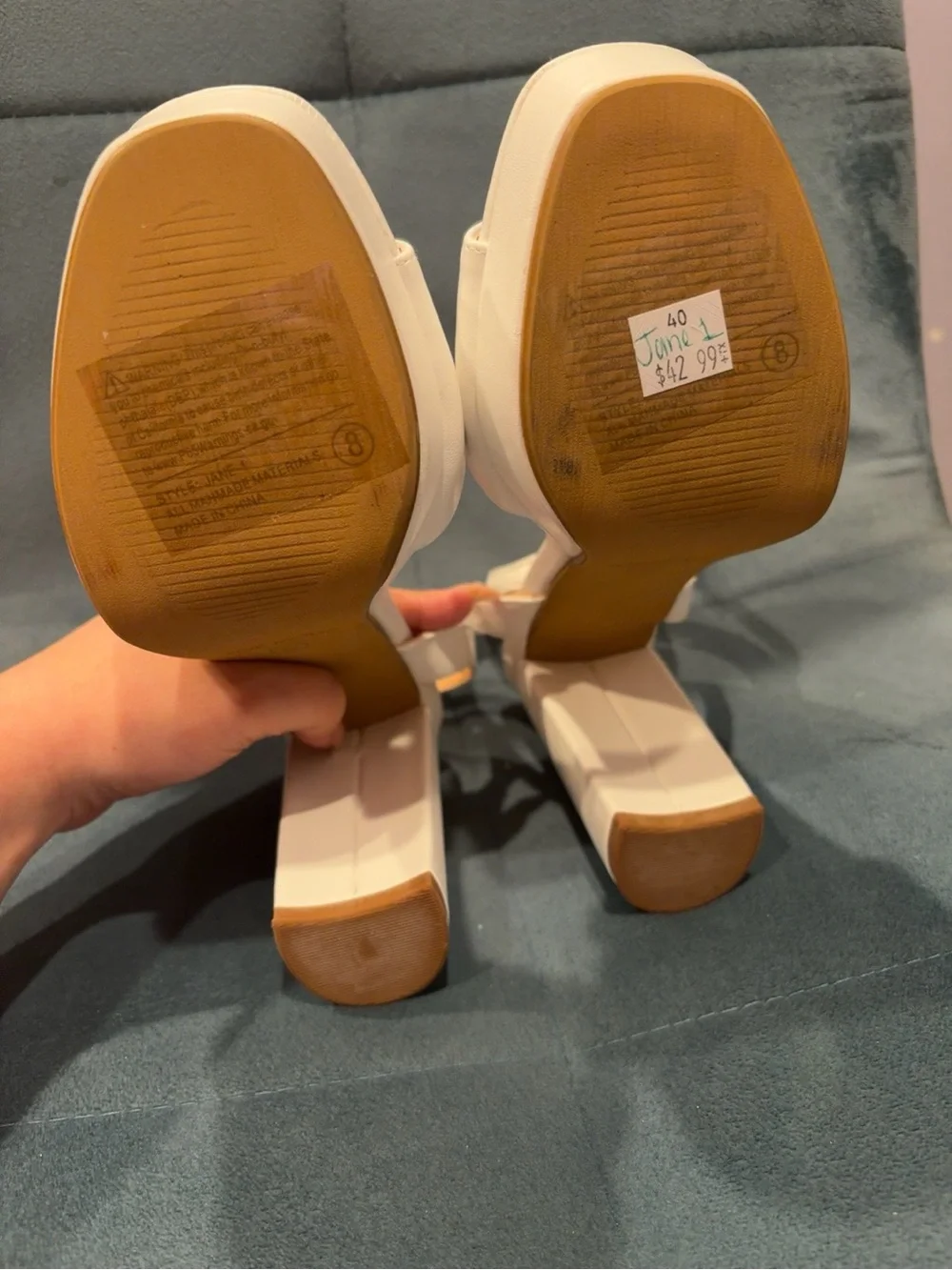 TOP Moda White Ankle-Strap Open-Toe Sandals